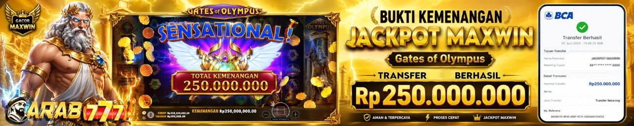 JACKPOT MEMBER ARAB777 PRAGMATIC PLAY 250JT